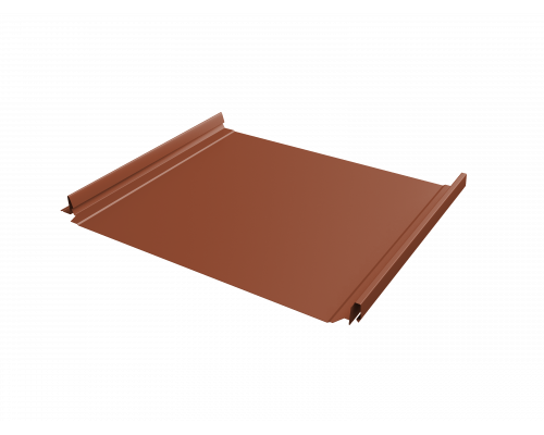 Фальцевая кровля Grand Line Кликфальц Pro Drap RAL 8004 Терракота 0,45 мм.