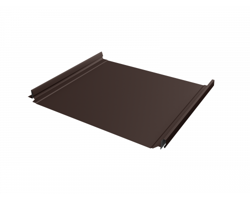 Фальцевая кровля Grand Line Кликфальц Pro Drap TX RAL 8017 Шоколад 0,5 мм.