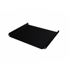 Фальцевая кровля Grand Line Кликфальц Pro PE RAL 9005 Черный 0,45 мм.