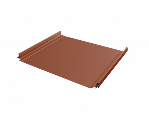Фальцевая кровля Grand Line Кликфальц Pro PurLite Matt RAL 8004 Терракота 0,5 мм.