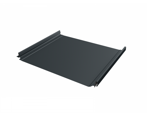 Фальцевая кровля Grand Line Кликфальц Pro PurPro Matt 275 RAL 7016 Антрацитово-серый 0,5 мм.