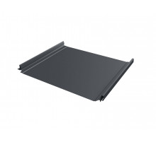 Фальцевая кровля Grand Line Кликфальц Pro Satin Matt TX RAL 7024 Мокрый асфальт 0,5 мм.