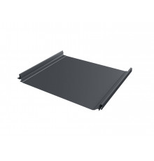 Фальцевая кровля Grand Line Кликфальц Pro Satin Matt TX RAL 7024 Мокрый асфальт 0,5 мм.