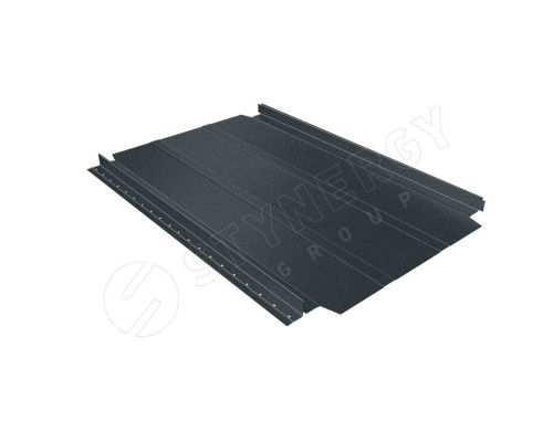 Фальцевая кровля Smart Фальц Pro широкое ребро жесткости CORUNDUM50 матовый RAL 7016 Серый 0,5 мм.