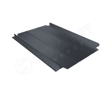 Фальцевая кровля Smart Фальц Pro широкое ребро жесткости CORUNDUM50 матовый RAL 7024 Серый 0,5 мм.