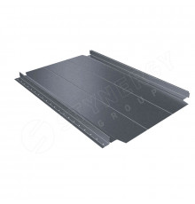 Фальцевая кровля Smart Фальц Pro узкое ребро жесткости CORUNDUM50® матовый RAL 7011 Серый 0,5 мм.