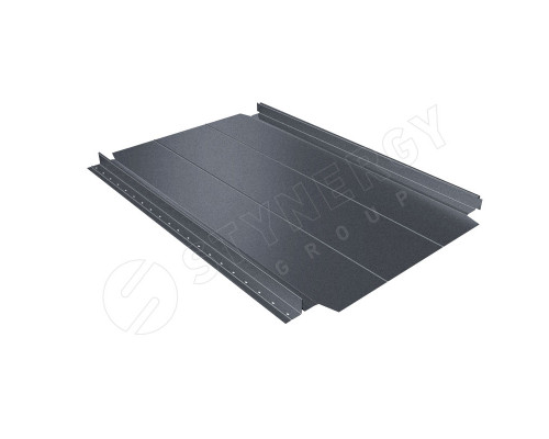 Фальцевая кровля Smart Фальц Pro узкое ребро жесткости CORUNDUM50 матовый RAL 7024 Серый 0,5 мм.
