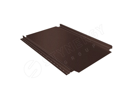 Фальцевая кровля Stynergy Smart Фальц Pro CORUNDUM50® матовый RAL 8017 шоколадно-коричневый 0,5 мм.