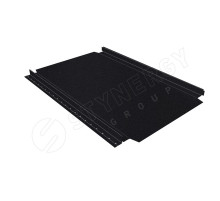 Фальцевая кровля Stynergy Смарт Фальц Про CORUNDUM50® матовый RAL 9005 глубокий черный 0,5 мм.