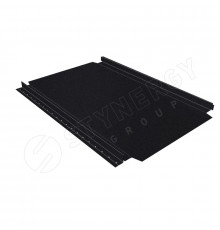 Фальцевая кровля Stynergy Смарт Фальц Про CORUNDUM50® матовый RAL 9005 глубокий черный 0,5 мм.
