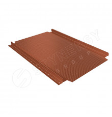 Фальцевая кровля Stynergy Smart Фальц Pro гофрированный CORUNDUM50 матовый RAL 8004 Коричневый 0,5 м