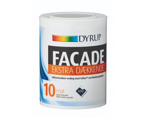Фасадная краска DYRUP FAÇADE Ekstra Dakkende А 0,75л