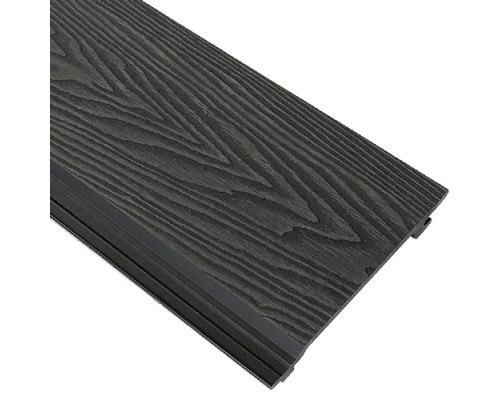 Фасадная панель EasyDecking Вуд-Икс 156 х 21 х 3010 мм. Черное дерево 3D
