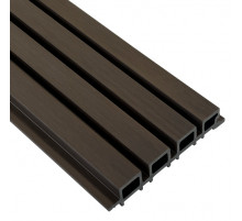 Фасадная реечная панель EasyDecking Ко-Экструзия 219 х 26 х 4010 мм. Каштан