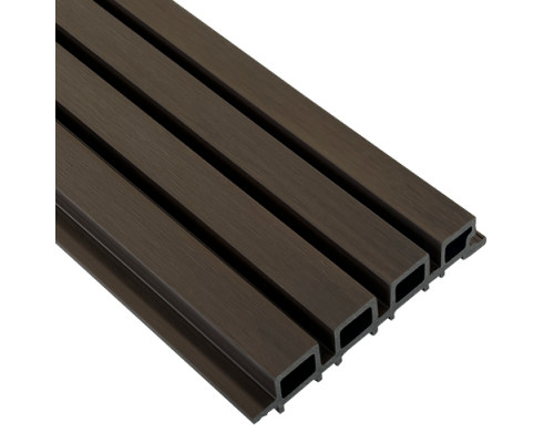 Фасадная реечная панель EasyDecking Ко-Экструзия 219 х 26 х 4010 мм. Каштан
