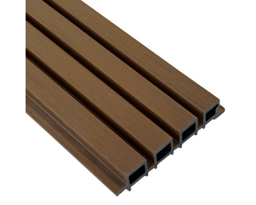 Фасадная реечная панель EasyDecking Ко-Экструзия 219 х 26 х 4010 мм. Тик