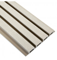 Фасадная реечная панель EasyDecking Вуд-Икс 219 х 26 х 3010 мм. Бежевый