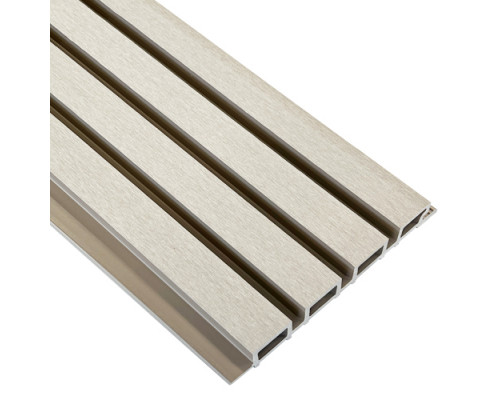 Фасадная реечная панель EasyDecking Вуд-Икс 219 х 26 х 3010 мм. Бежевый