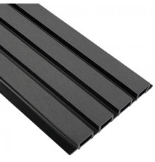 Фасадная реечная панель EasyDecking Вуд-Икс 219 х 26 х 3010 мм. Черное дерево