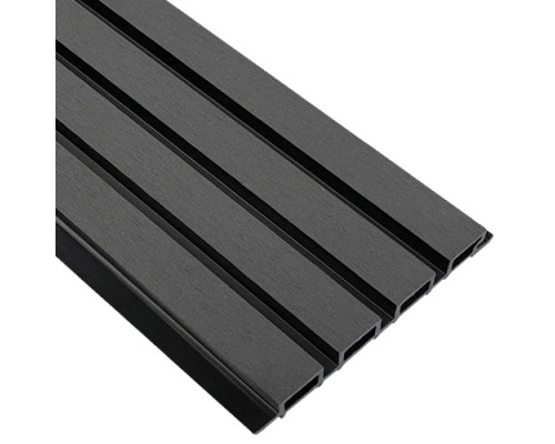 Фасадная реечная панель EasyDecking Вуд-Икс 219 х 26 х 3010 мм. Черное дерево
