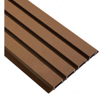 Фасадная реечная панель EasyDecking Вуд-Икс 219 х 26 х 3010 мм. Коричневый