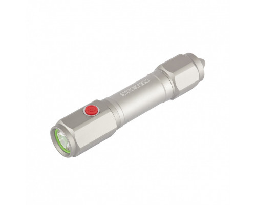 Фонарь автомобильный спасатель, 1 W Led, встроеное лезвие, молоток, 3 режима: 100-50-строб, 3 х ААА 