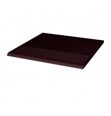 Фронтальная клинкерная ступень простая Paradyz Natural Brown 300 x 300 x 11 мм.