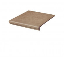 Фронтальная клинкерная ступень с капиносом Paradyz Mattone Sabbia Brown 330 x 300 x 11 мм.