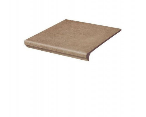 Фронтальная клинкерная ступень с капиносом Paradyz Mattone Sabbia Brown 330 x 300 x 11 мм.