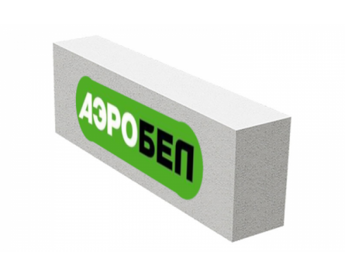 Газобетонный блок стеновой АэроБел 625 х 400 х 250 мм. D400 B2,5
