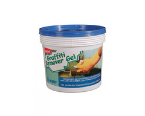 Гель для чистки повреждённых надписями поверхностей WallGard GRAFFITI REMOVER GEL 5кг.,Mapei