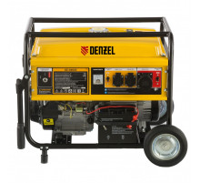Генератор бензиновый GE 6900E, 5.5 кВт, 220 В/50 Гц, 25 л, электростартер Denzel