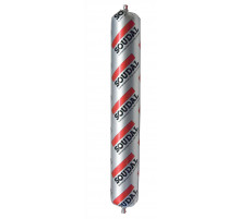 Герметик акриловый Acryrub серый 600мл 102602, Soudal