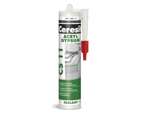 Герметик акриловый Ceresit CS 11 Acryl Gypsum белый 280 мл.