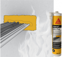 Герметик акриловый огнезащитный Sikacryl® Fire 620 серый 600 мл. Sika