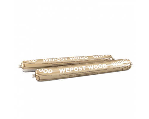 Герметик акриловый по дереву Wepost Wood файл-пакет 600 мл. американская сосна (RAL 1034) СТО 129-37547621-2016