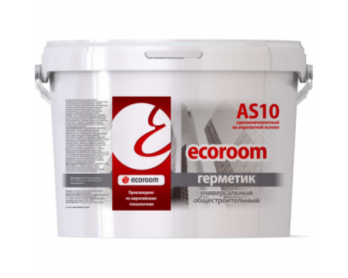 Герметик акриловый универсальный Ecoroom AS 10 белый 7 кг.
