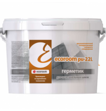 Герметик двухкомпонентный полиуретановый для межпанельных швов Ecoroom PU 22 L белый 10,2 кг.