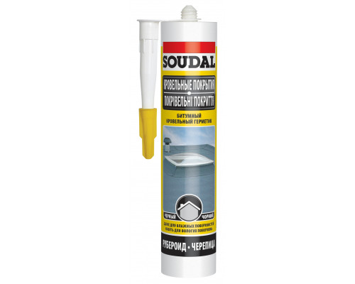Герметик кровельный битумный черный 280 мл. Soudal 118299