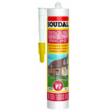 Герметик нейтральный силиконовый бесцветый 300 мл 105883 Soudal