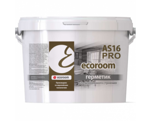 Герметик однокомпонентный акриловый для покрытий из древесины Ecoroom AS 16 PRO белый 600 мл.