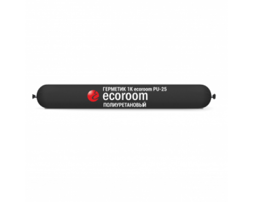 Герметик однокомпонентный полиуретановый для швов Ecoroom PU 25 серый 600 мл.