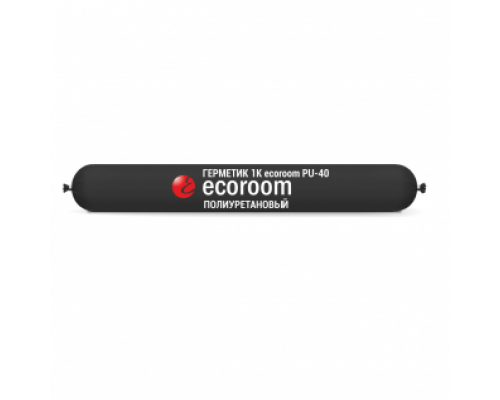 Герметик однокомпонентный полиуретановый для швов Ecoroom PU 40 серый 600 мл.