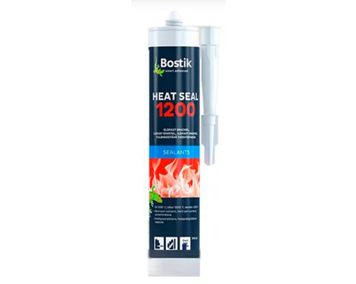 Герметик полисиликатный печной Bostik 1200°С черный 300 мл.
