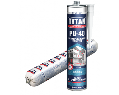 Герметик полиуретановый PU 40 белый 310 мл. Tytan Professional