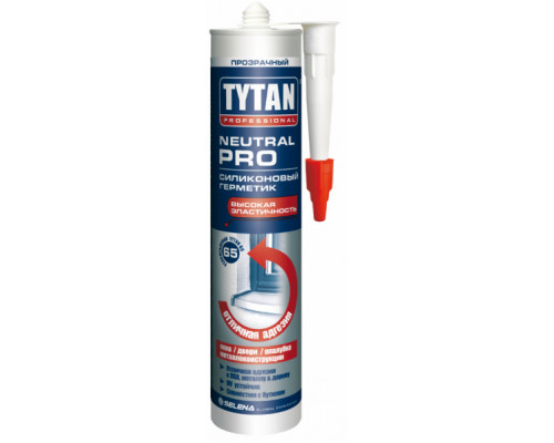 Герметик силиконовый "NEUTRAL PRO" прозрачный 310 мл. Tytan Professional.