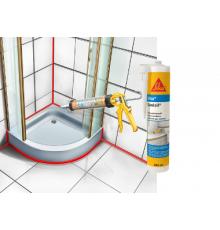 Герметик силиконовый санитарный Sanisil® белый 300 мл. Sika
