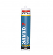 Герметик силиконовый Soudal Silirub 2 нейтральный черный 310мл 