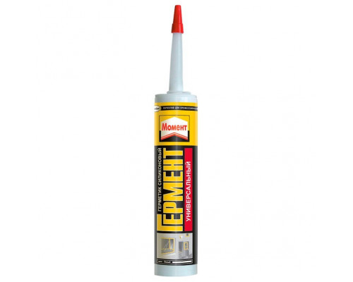 Герметик силиконовый универсальный белый Момент 85 мл. Henkel