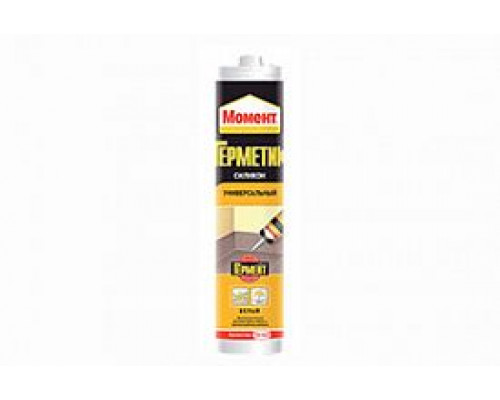 Герметик силиконовый универсальный прозрачный МОМЕНТ 280 мл. Henkel